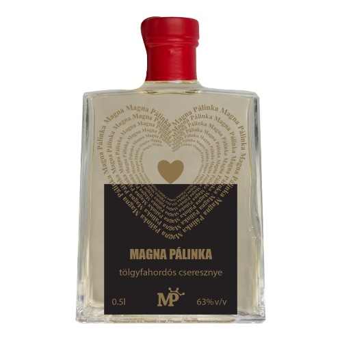 Cherry palinka in oak barrel 0.5l 63%