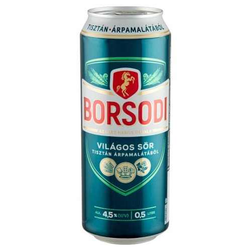 Borsodi beer 0.5l 4.5% exp 05/25