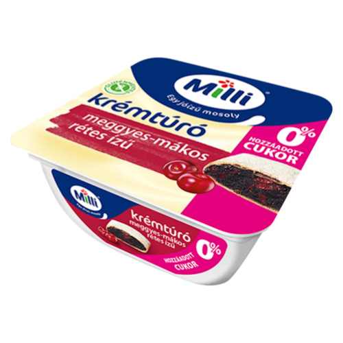 Cottage cheese poppyseed-sour cherry sugarfree 90g