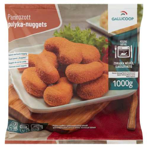 Breaded turkey nuggets 1000g