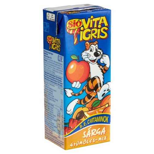 Vitatiger YELLOW fruits mix kids drink 0,2l