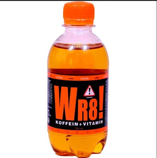 Carbonated tutti-frutti flavored energy drink 250ml