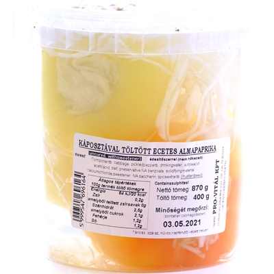 Pickled white pep. Filled with cabb. 400g