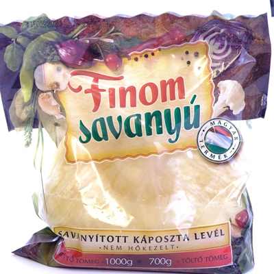 Sour cabbage leaves 750g